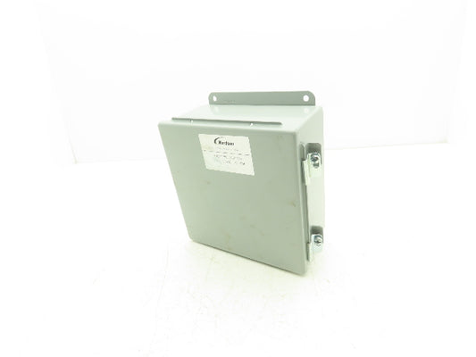 Hoffman A-808CH Electrical Enclosure JIC Terminal Blocks Panel Box 8x8x4"