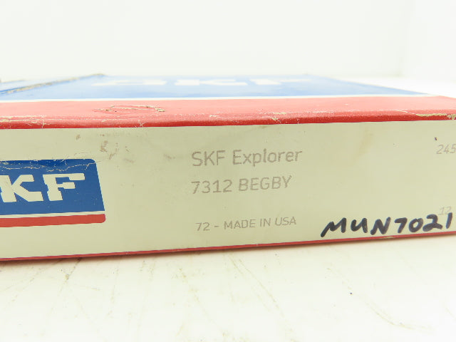SKF 7312 BEGBY Angular Contact Bearing 60mm ID 130mm OD 31mm Width Lot of 2