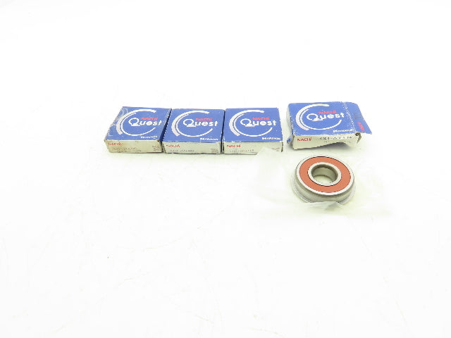 Nachi 6304-2NSE9NR Deep Groove Ball Bearing 20mm ID 52mm OD 15mm Width Lot of 4