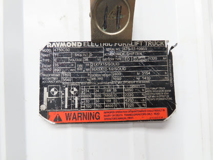 Raymond 43610-U1160-71 Forklift Hydraulic Swing Lock Cylinder From 4750C50