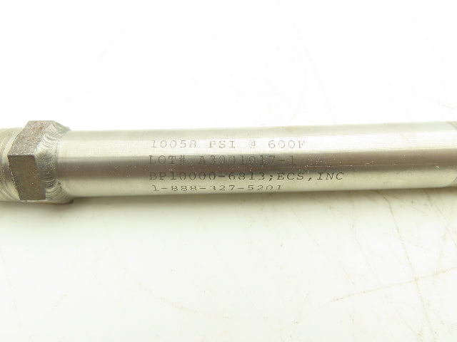 ECS BP10000-6813 Rupture Disc 3/4"-16 Thread 3/4"NPT 6-7/8" OAL 10058 PSI
