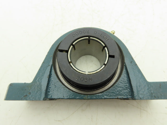 Dodge P2B-DLB-40M Pillow Block Bearing 40mm Bore Cast Iron Clamp Collar Lock