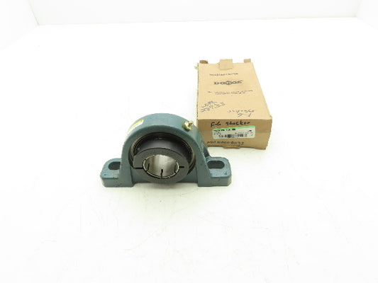 Dodge P2B-DLB-40M Pillow Block Bearing 40mm Bore Cast Iron Clamp Collar Lock