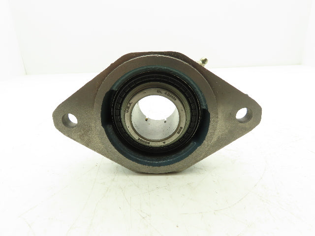Dodge F2BZ-DL-40M Flange-Mount Ball Bearing 40mm Bore Clamp Collar Locking