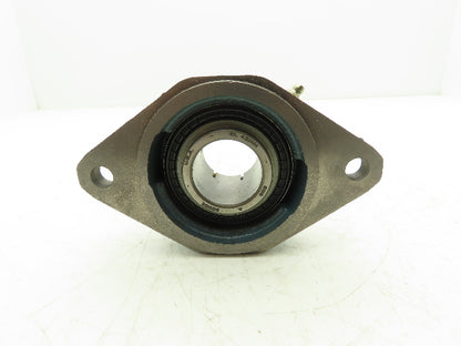 Dodge F2BZ-DL-40M Flange-Mount Ball Bearing 40mm Bore Clamp Collar Locking
