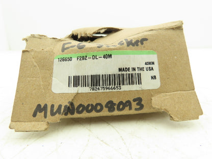 Dodge F2BZ-DL-40M Flange-Mount Ball Bearing 40mm Bore Clamp Collar Locking