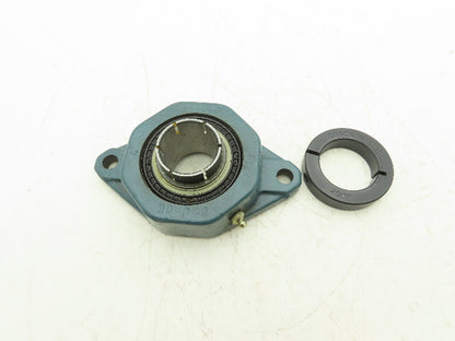 Dodge F2BZ-DL-40M Flange-Mount Ball Bearing 40mm Bore Clamp Collar Locking