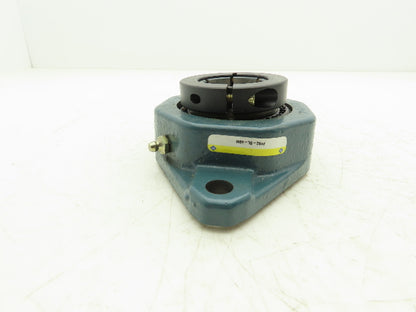 Dodge F2BZ-DL-40M Flange-Mount Ball Bearing 40mm Bore Clamp Collar Locking