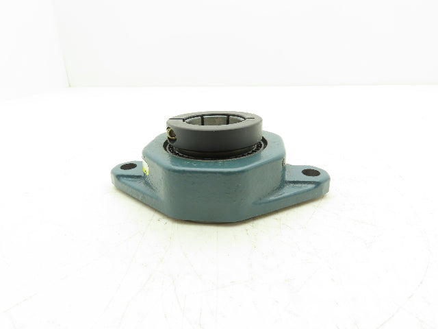 Dodge F2BZ-DL-40M Flange-Mount Ball Bearing 40mm Bore Clamp Collar Locking