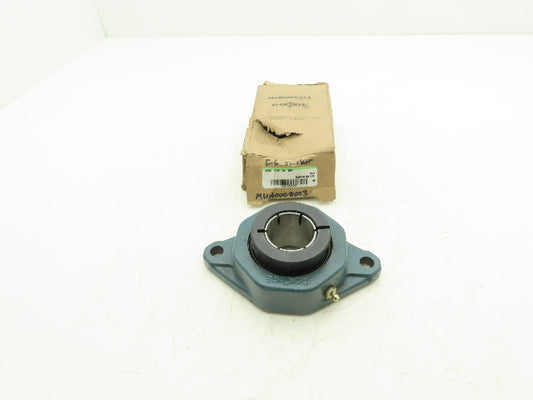 Dodge F2BZ-DL-40M Flange-Mount Ball Bearing 40mm Bore Clamp Collar Locking