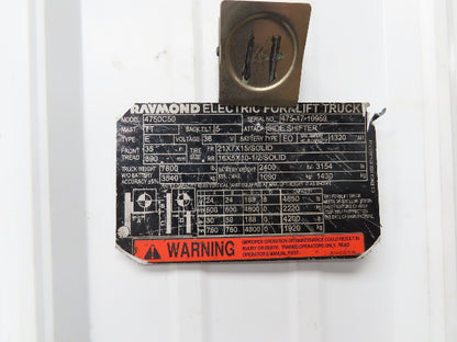 Raymond 67110-U2580-71A Electric Forklift Hydraulic Pump Off 4750C50