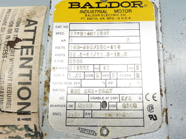 Gast R7100B Regenerative Blower 410CFM 10Hp 208-230/460V 3Ph 3450RPM