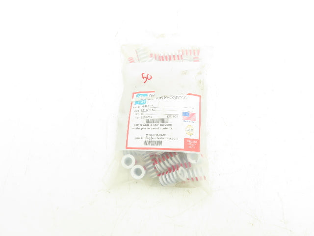 Dayton Progress MH75-125 MaxLife White/Red Die Spring 3/4" x 1-1/4" Lot of 50