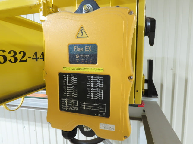 Brehob 3 Ton Top Running 4-Post Bridge Crane 2 Hoists 16' 10" Span 18' Run 12'H