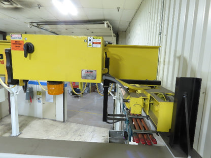 Brehob 3 Ton Top Running 4-Post Bridge Crane 2 Hoists 16' 10" Span 18' Run 12'H