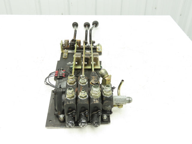 Yale Hydraulic 3-Spool 3 Lever Forklift Mast Control Valve Assembly Off ERC080