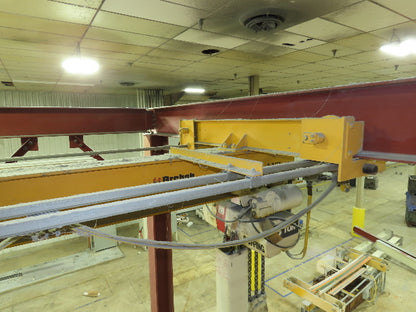 Brehob 5 Ton Free Standing Bridge Crane 8' Span 16' 10" Runway 16' 10"HUB