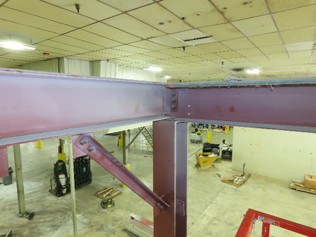 Brehob 5 Ton Free Standing Bridge Crane 8' Span 16' 10" Runway 16' 10"HUB
