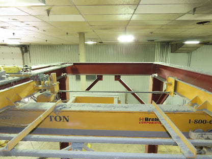 Brehob 5 Ton Free Standing Bridge Crane 8' Span 16' 10" Runway 16' 10"HUB