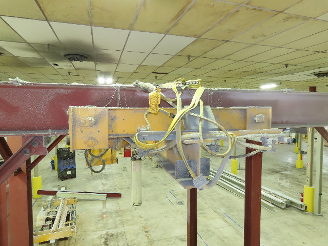 Brehob 5 Ton Free Standing Bridge Crane 8' Span 16' 10" Runway 16' 10"HUB