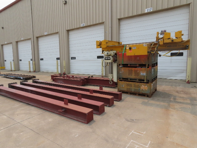 Brehob 5 Ton Free Standing Bridge Crane 8' Span 16' 10" Runway 16' 10"HUB