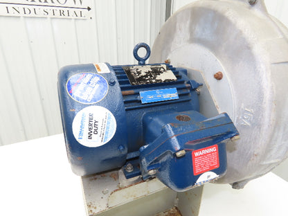 American Fan 15A High Pressure Blower 3Hp 3500 RPM 230/460V 3PH 6x8" Aluminum