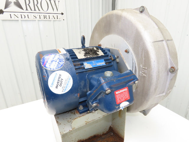 American Fan 15A High Pressure Blower 3Hp 3500 RPM 230/460V 3PH 6x8" Aluminum
