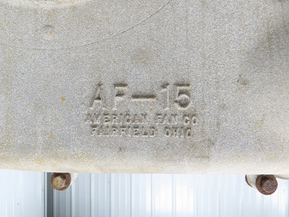 American Fan AF-15 High Pressure Blower 3Hp 3450 RPM 3PH 7x8" Backward Incline