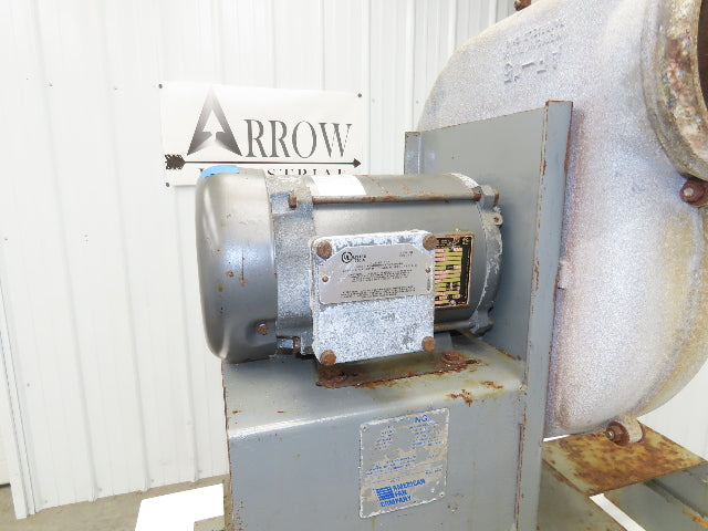 American Fan AF-15 High Pressure Blower 3Hp 3450 RPM 3PH 7x8" Backward Incline