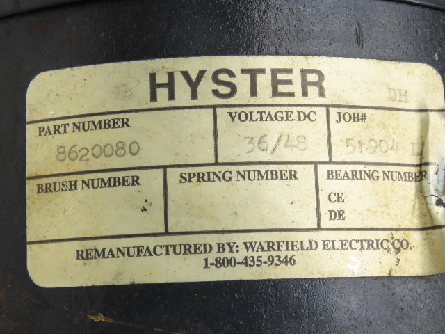 Yale 8620080 Forklift Hydraulic Haldex Pump & Motor 36/48VDC Off ERC080