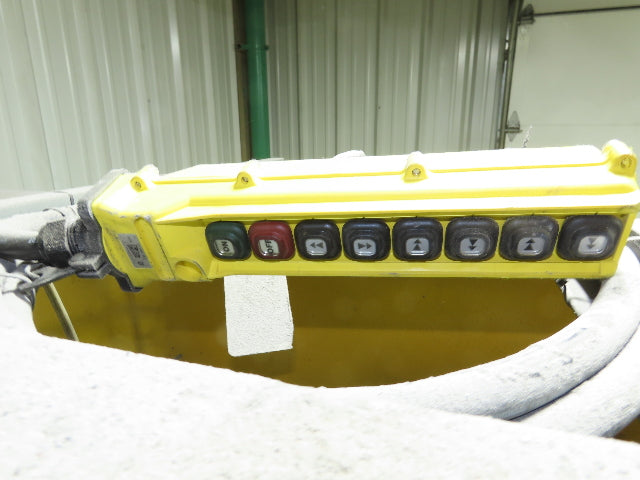 Harrington 3 Ton Top Running 4-Post Bridge Crane 16' Span 27' 4" Runway 12' 9"H