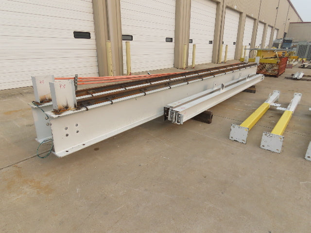 Harrington 3 Ton Top Running 4-Post Bridge Crane 16' Span 27' 4" Runway 12' 9"H