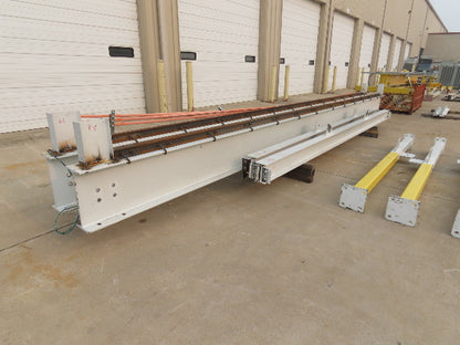 Harrington 3 Ton Top Running 4-Post Bridge Crane 16' Span 27' 4" Runway 12' 9"H
