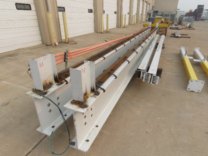 Harrington 3 Ton Top Running 4-Post Bridge Crane 16' Span 27' 4" Runway 12' 9"H