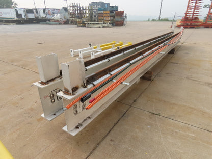 Harrington 3 Ton Top Running 4-Post Bridge Crane 16' Span 27' 4" Runway 12' 9"H