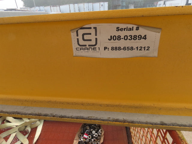 Harrington 3 Ton Top Running 4-Post Bridge Crane 16' Span 27' 4" Runway 12' 9"H