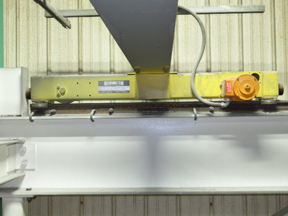Harrington 3 Ton Top Running 4-Post Bridge Crane 16' Span 27' 4" Runway 12' 9"H