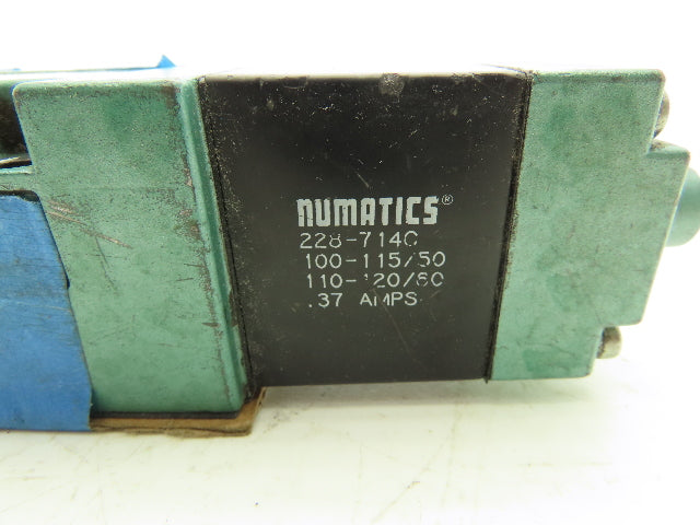 Numatics 554SA400K000030 Pneumatic Air Valve 5 port 4 Way Single 110V Coil