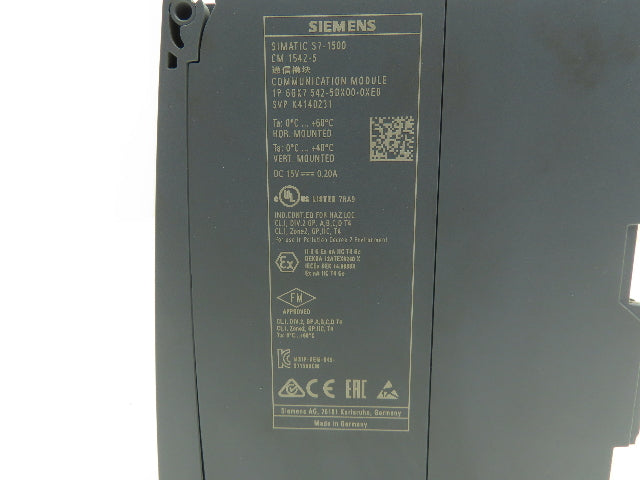 Siemens 6GK7542-5DX00-0XE0 S7-1500 CM 1542-5 Communication Module