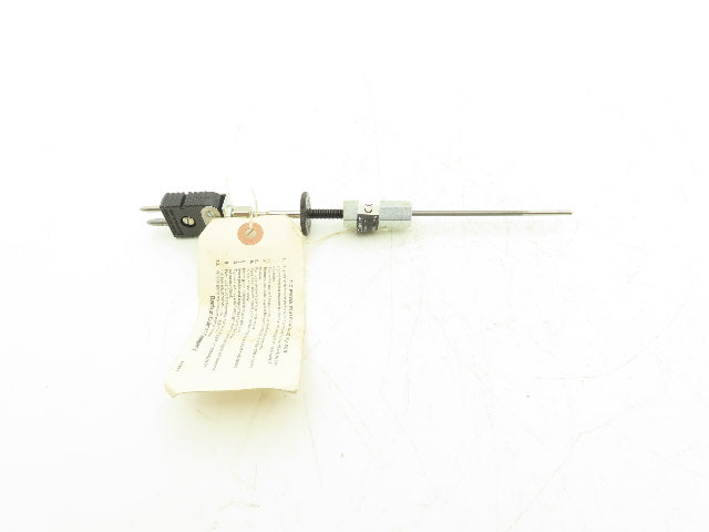 Barber Coleman A-10529-100-0-03 Thermocouple Probe w Plugin Connector 3-3/4" Rod