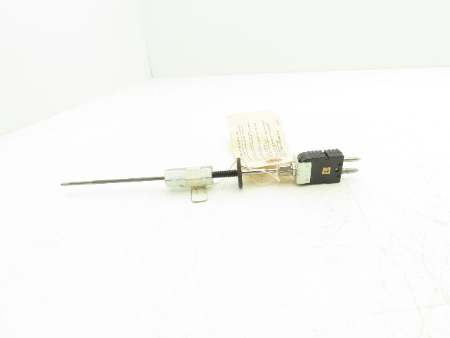 Barber Coleman A-10529-100-0-03 Thermocouple Probe w Plugin Connector 3-3/4" Rod