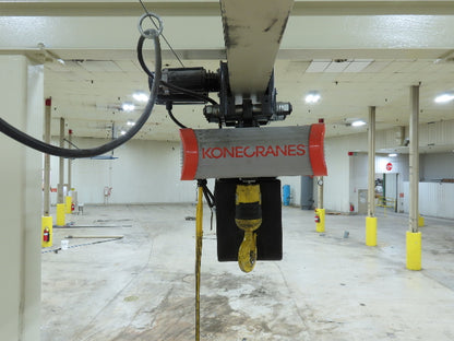Kone Cranes 2 Ton Free Standing Bridge Crane 4'-7' Span 12' 9"HUB 2-Speed Hoist