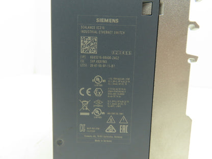 Siemens 6GK5216-0BA00-2AC2 SCALANCE XC216 Manageable Layer 2 IE Switch 16 Port