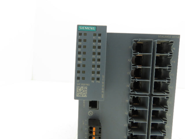 Siemens 6GK5216-0BA00-2AC2 SCALANCE XC216 Manageable Layer 2 IE Switch 16 Port