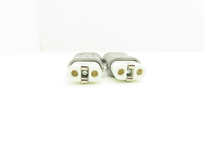 Temco EHD-101-102 Plug/Receptacle 2 Prong Female 25A 380VAC Lot of 2