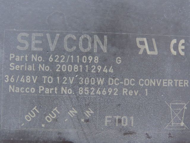 Sevcon 622/11098 Power Converter 36/48VDC To 12VDC Off ERC040AHN36TE082 Forklift