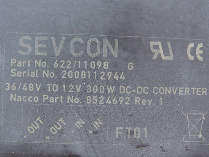 Sevcon 622/11098 Power Converter 36/48VDC To 12VDC Off ERC040AHN36TE082 Forklift