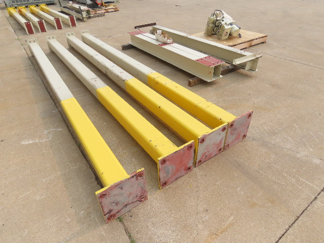 2 Ton Free Standing Fixed Bridge Crane 4'-7' Span 12' 9"HUB Coffing Hoist