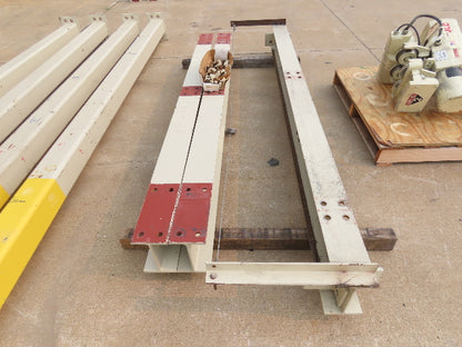 2 Ton Free Standing Fixed Bridge Crane 4'-7' Span 12' 9"HUB Coffing Hoist