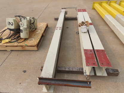 2 Ton Free Standing Fixed Bridge Crane 4'-7' Span 12' 9"HUB Coffing Hoist